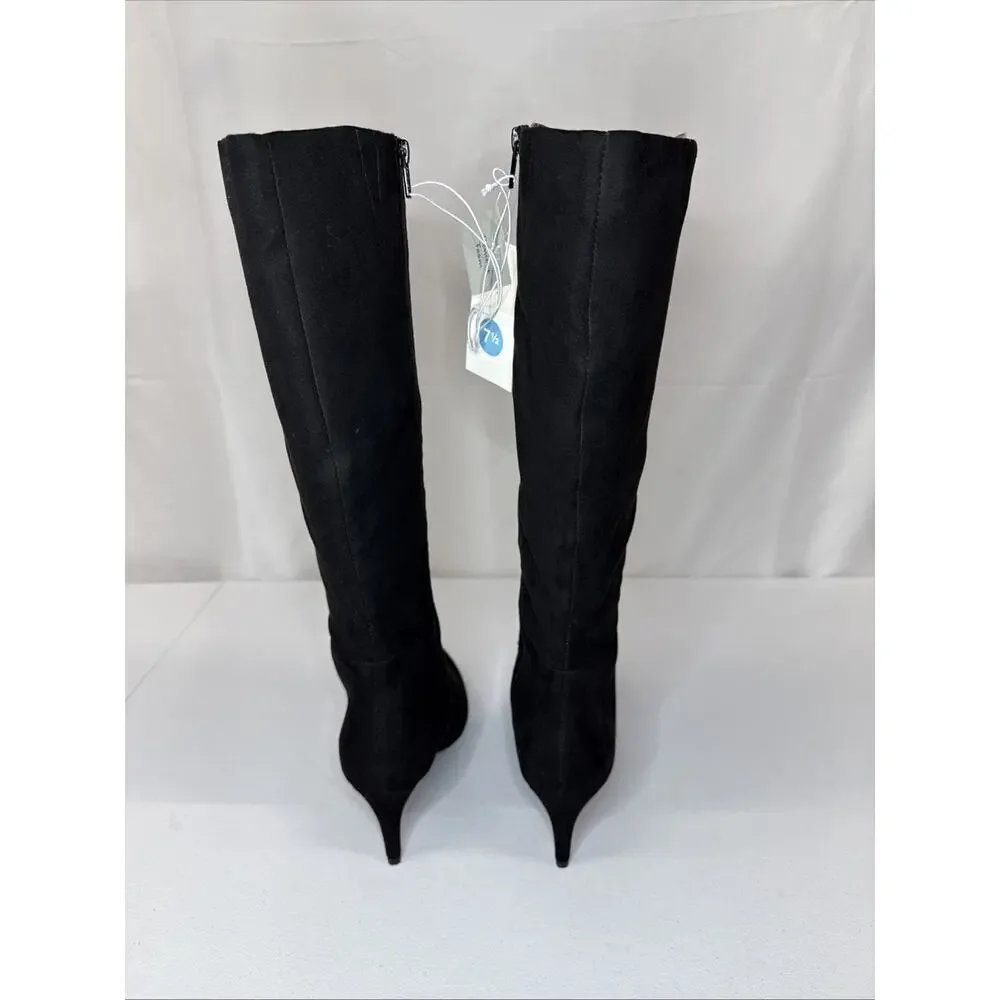A New Day Women's Tay Tall Dress Boots Black Size 7.5